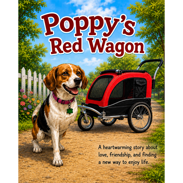 Poppy's Red Wagon book cover home page box